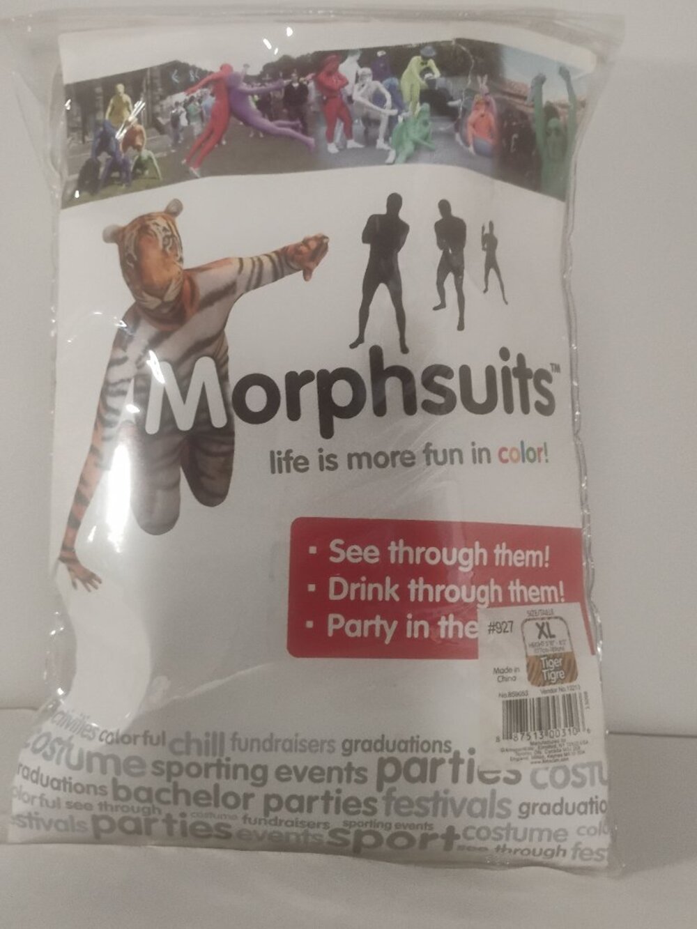 Morphsuits Animal Planet Tiger Adult Costume Suit - Size XL